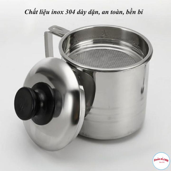 Ca Lọc Dầu Ăn INOX 304 Có Lưới Lọc Cân Bằng Cao Cấp