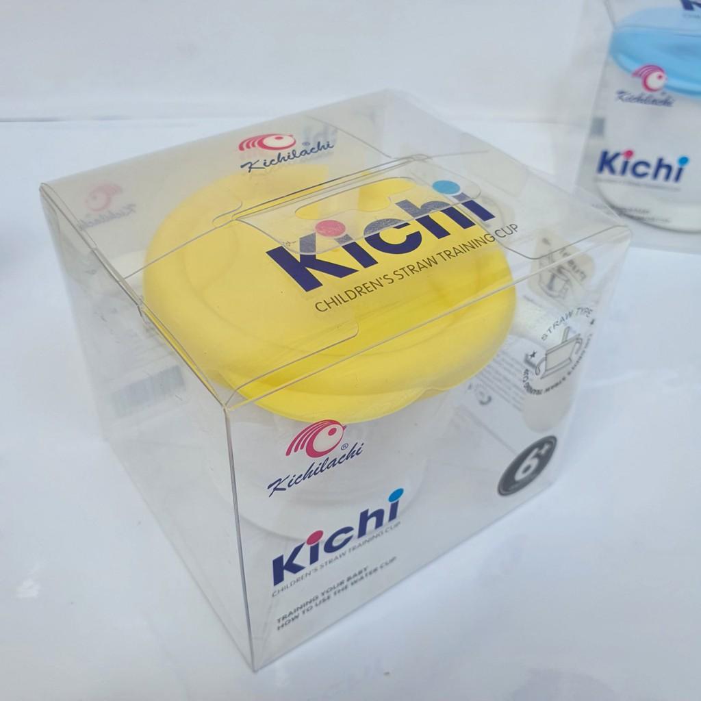 Cốc Tập Uống Tập Hút 3 Giai Đoạn Kichilachi Có Vạch Chia Ngăn Dung Tích 150ml An Toàn Cho Bé