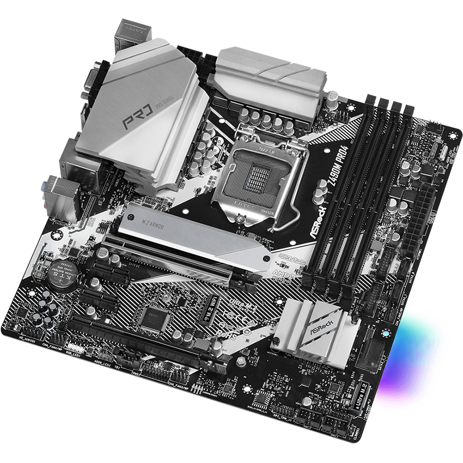 Bo Mạch Chủ Mainboard ASRock Z490M Pro4 - Hàng Chính Hãng