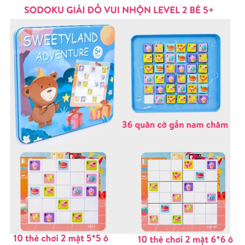 Đồ chơi thông minh cho bé giải đố Sudoku bằng gỗ Game luyện trí tuệ hay nhất