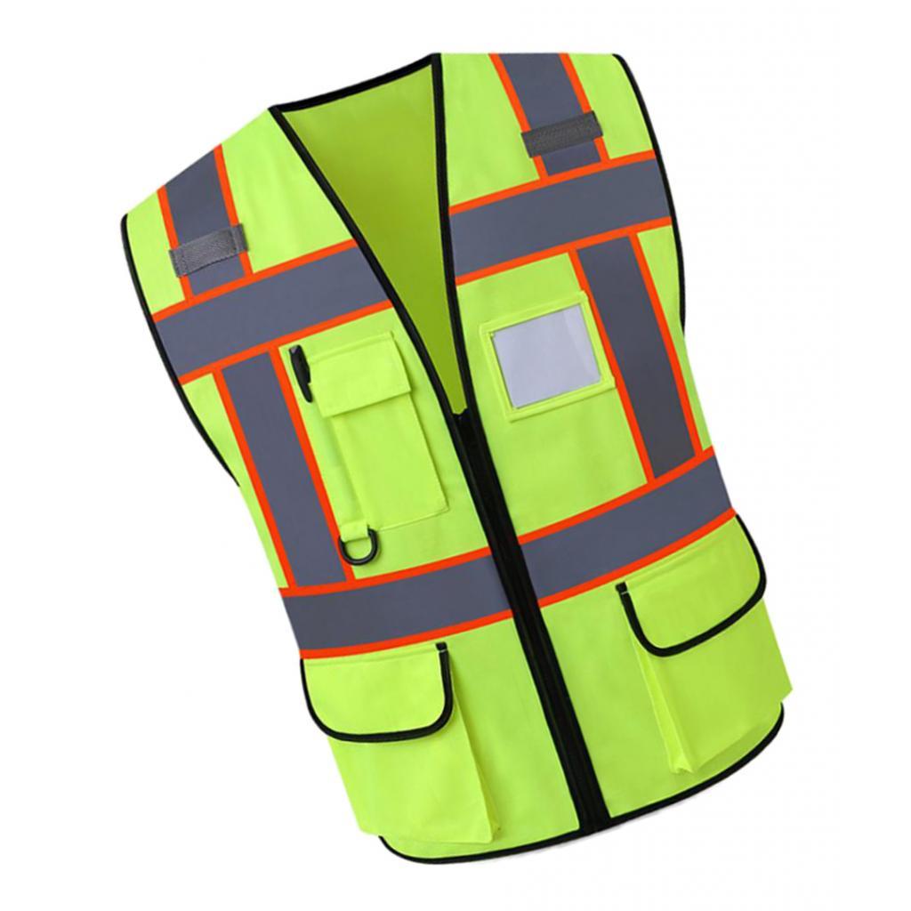 Phản Quang Cao Cấp Tầm Nhìn Áo Bảo Vệ Cao Tầm Nhìn Dải, Nam Nữ, Làm Việc, Đi Xe Đạp Á Quân, Khảo Sát, Vượt Qua