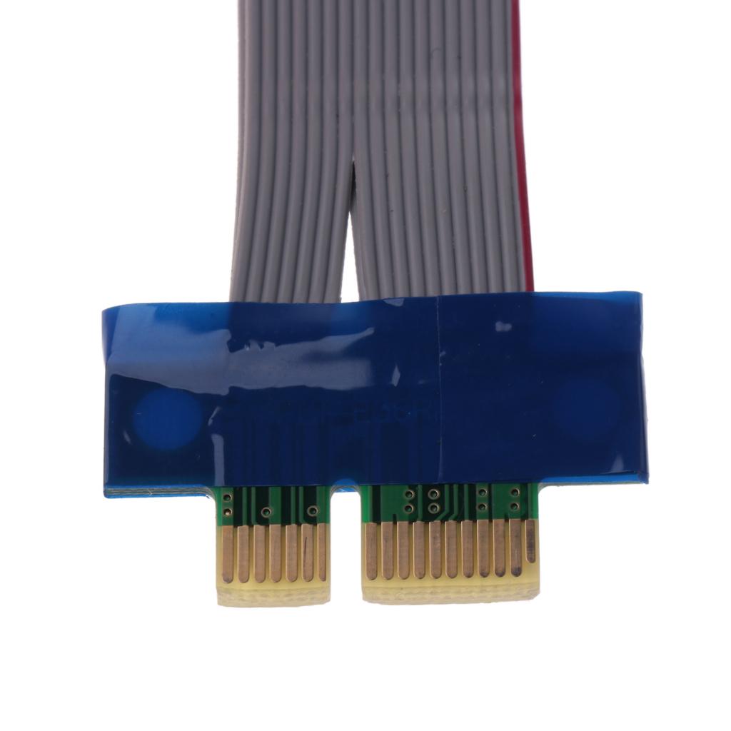 PCI-E 1x to 16x Powered PCIe Extender Adapter Riser Card Flexible Cable