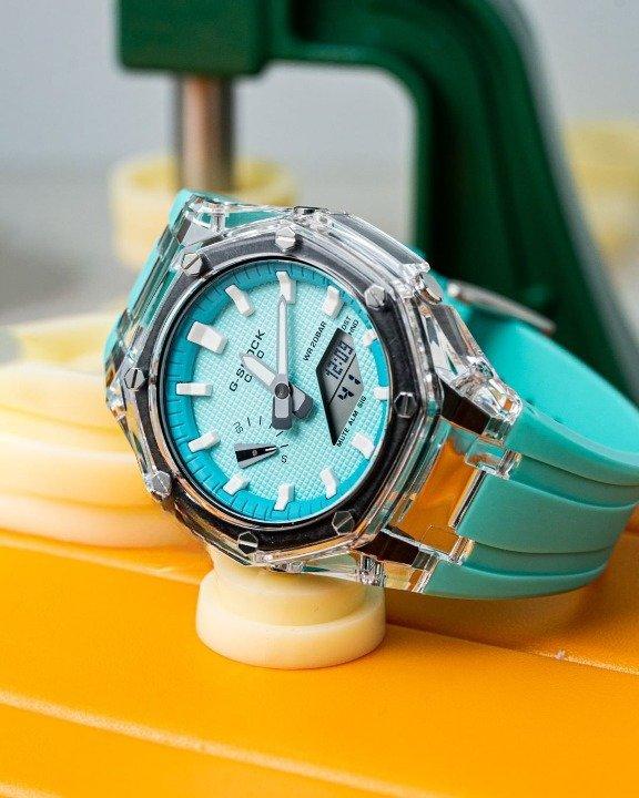 Đồng Hồ Nam Dây Nhựa Casio G-Shock GA-2110ET-8A AP Custom Tiffany Royal Oak