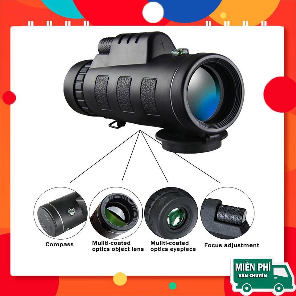 Ống Nhòm Panda Monocular 1 Mắt Với Túi Đựng, Dây Đeo Và Gá Kết Nối Điện Thoại Kèm Theo Thích Hợp Đồng Hành Cùng Bạn Trên