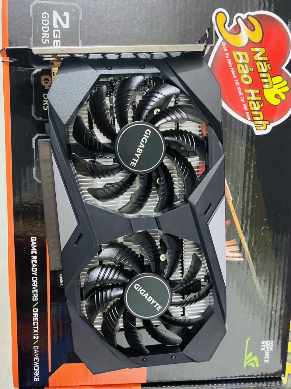 VGA (Cạc màn hình) GIGABYTE GeForce GTX 1650 4GB/D5/2FAN - HÀNG CHÍNH HÃNG