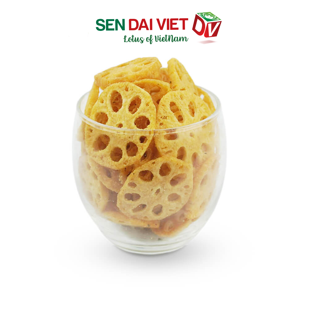 Củ Sen Sấy-Vị Nguyên vị, Trứng Muối, ĐV- Sen Đại Việt- 2 Gói- Gói 35g