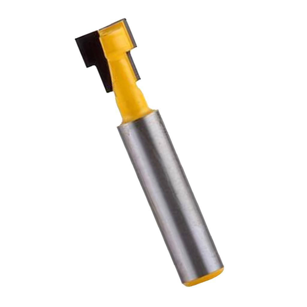 2Pcs 8mm Shank T-Slot Milling Cutter Router Bit for 1/4inch Hex Bolt