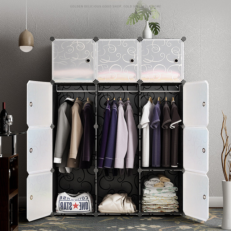 Tủ nhựa ghép 12 ô cửa mờ vân sang trọng
