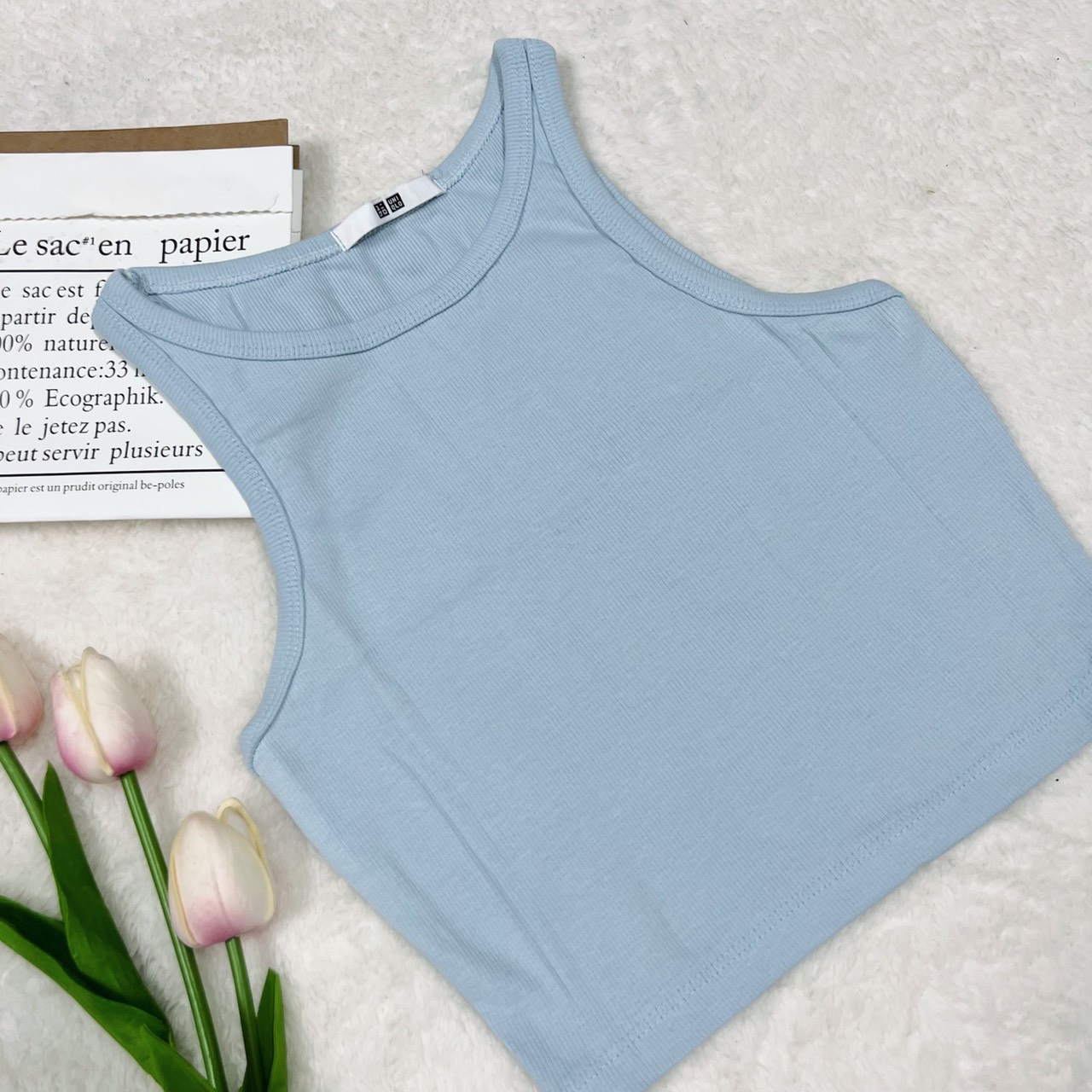 Áo croptop ba lỗ - Phông trơn body dáng ôm co dãn cá tính ulzzang