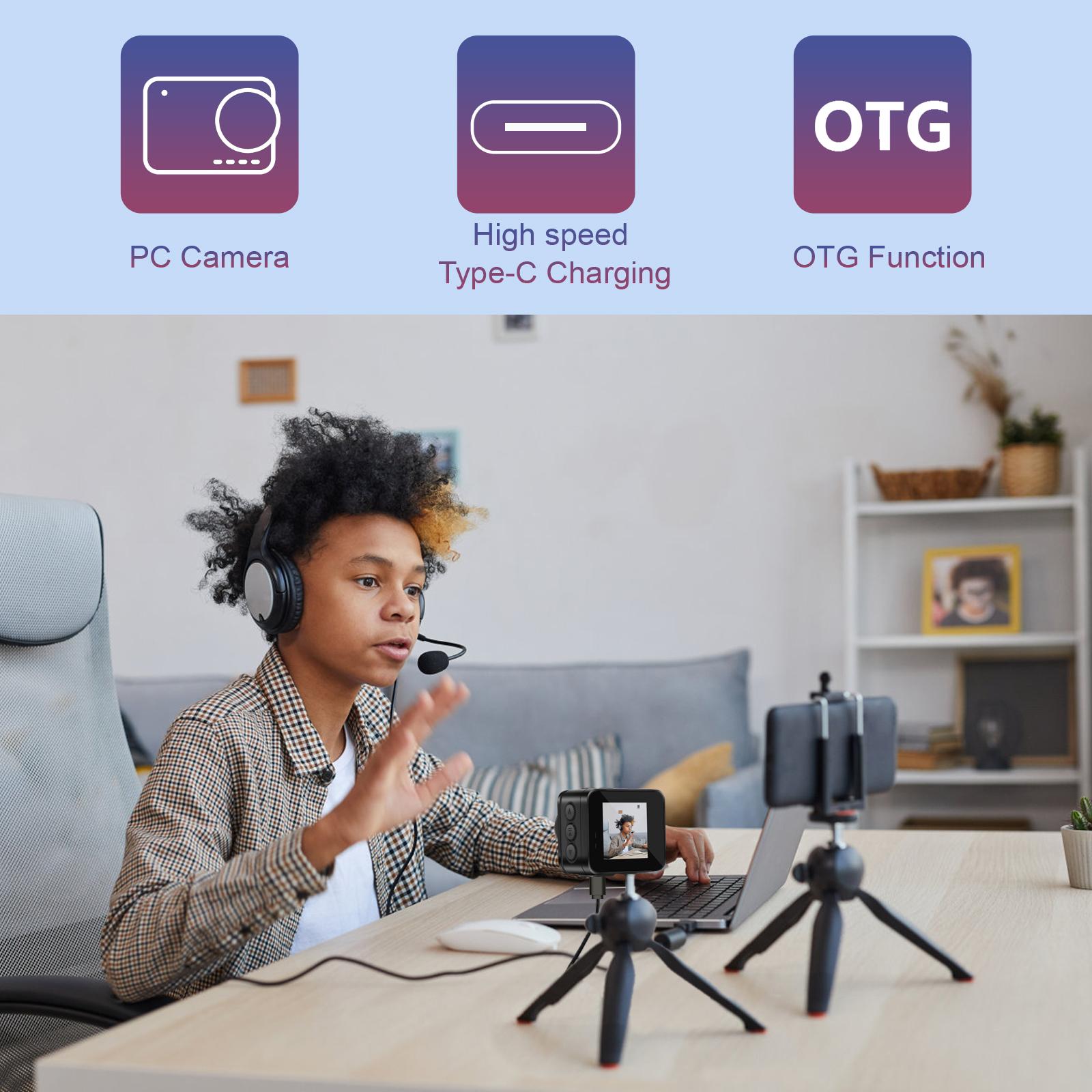 Vandlion A35 Máy ảnh hành động WiFi cho nhiếp ảnh xe đạp Mũ bảo hiểm xe đạp Ghi lại HD Mini Camera Loop Ghi lại thể thao Cam thể thao Cam