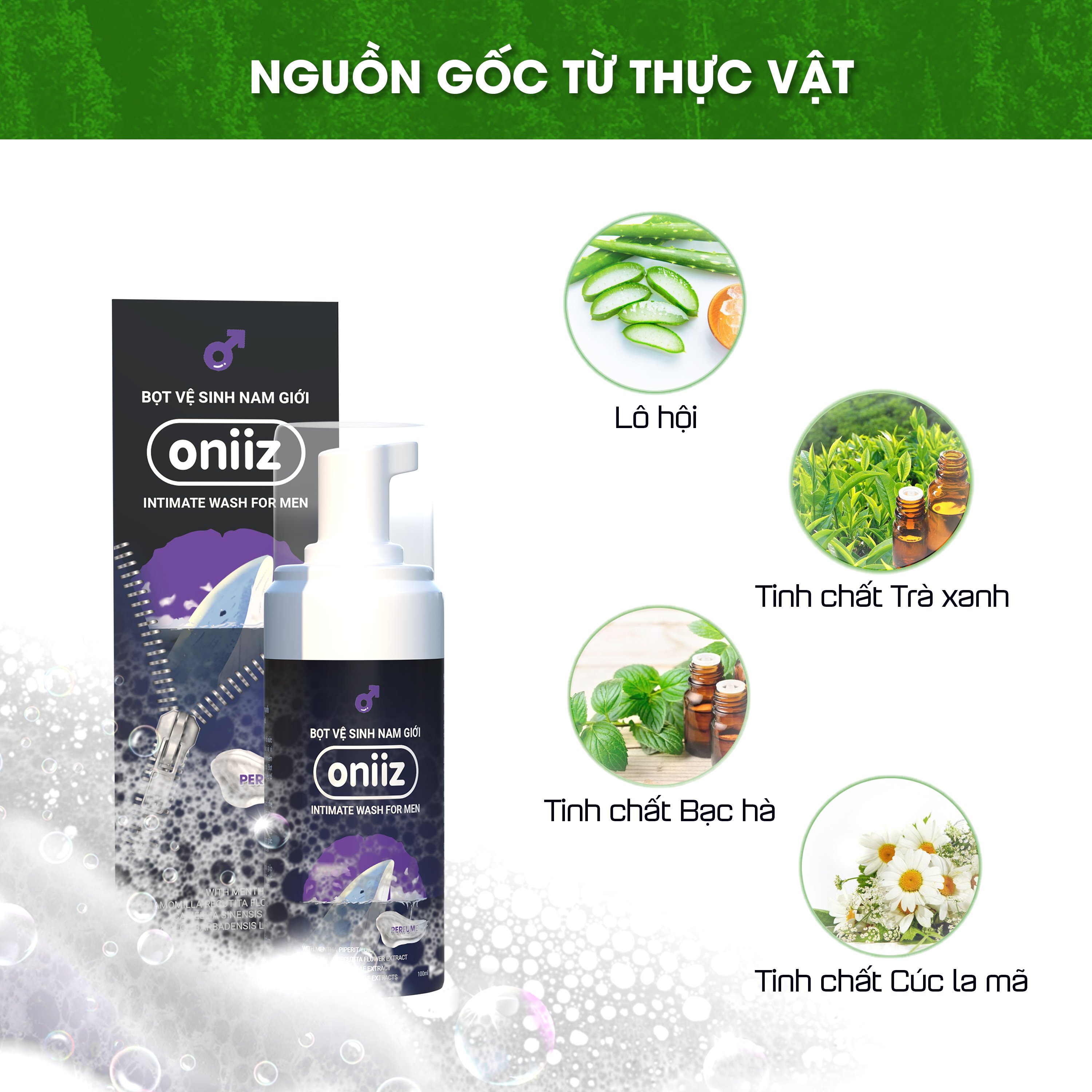 Bọt vệ sinh nam giới Oniiz 100ml