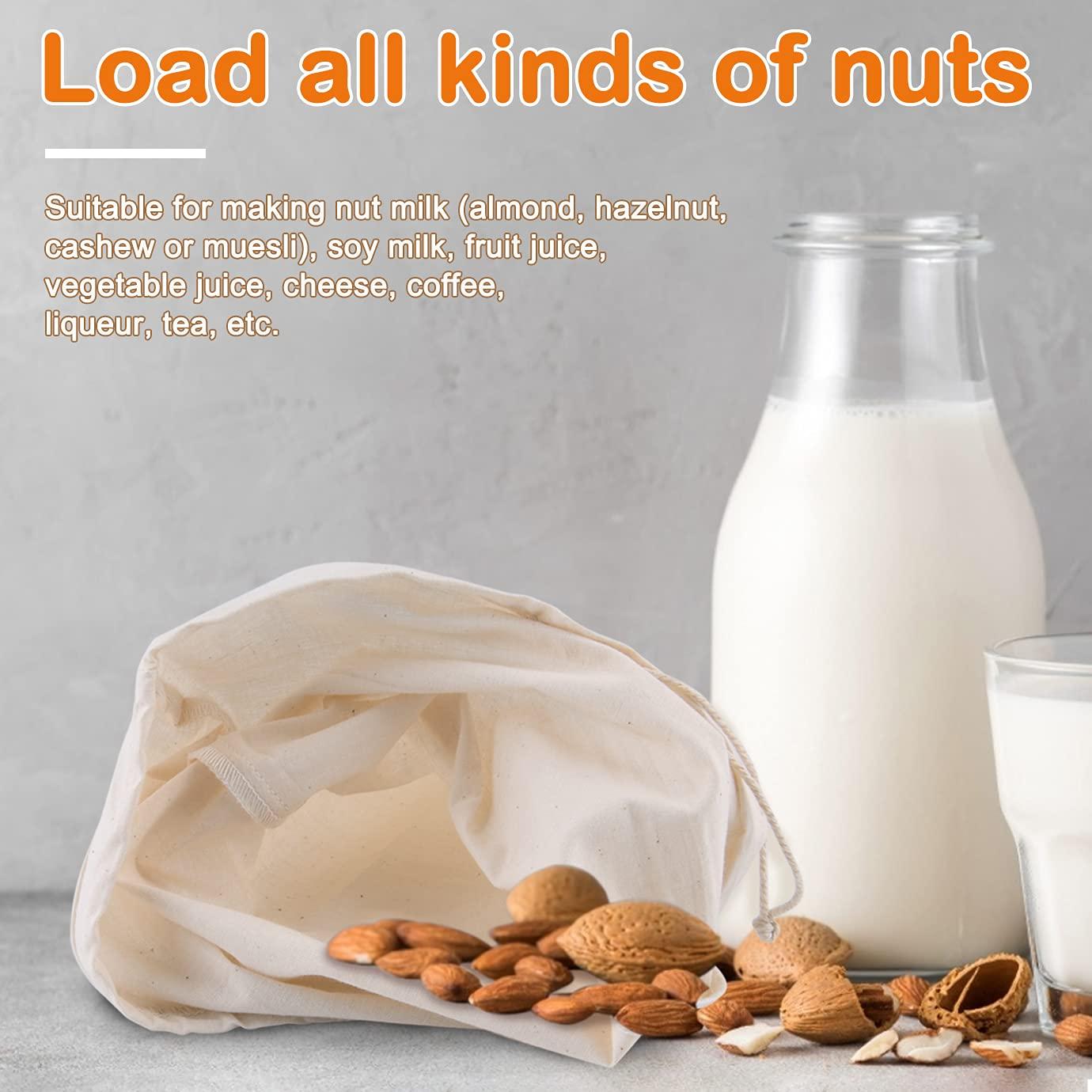 Đặt các loại hạt 9 v trong hình dạng của Veral Vinen - cho sữa hạt, sữa hạnh nhân, sữa hazelnut, sữa yến mạch, nước ép trái cây, cà phê )