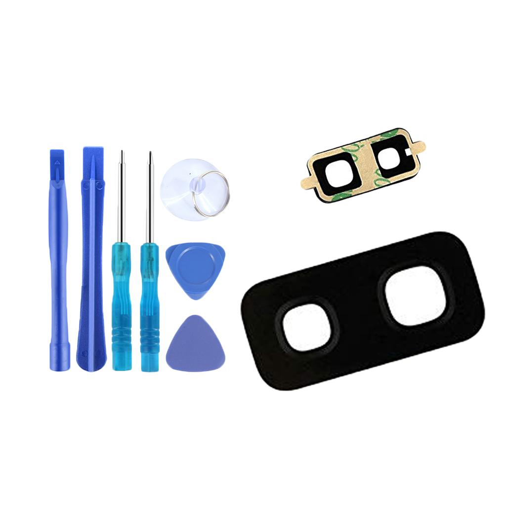 Back Rear Camera Flash Lens Glass Cover For S9 Plus With Tools