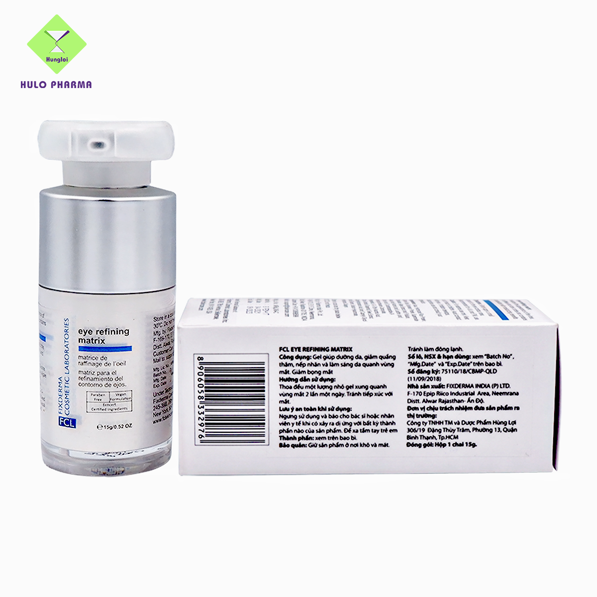 Gel Giảm Quầng Thâm, Nếp Nhăn, Bọng Mắt Fixderma FCL Eye Refining Matrix