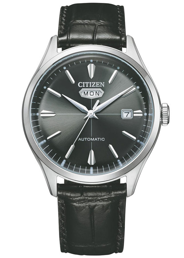 Đồng Hồ Citizen C7 Dây Da Máy Cơ-Automatic NH8390-20H - Mặt Xám (40mm)