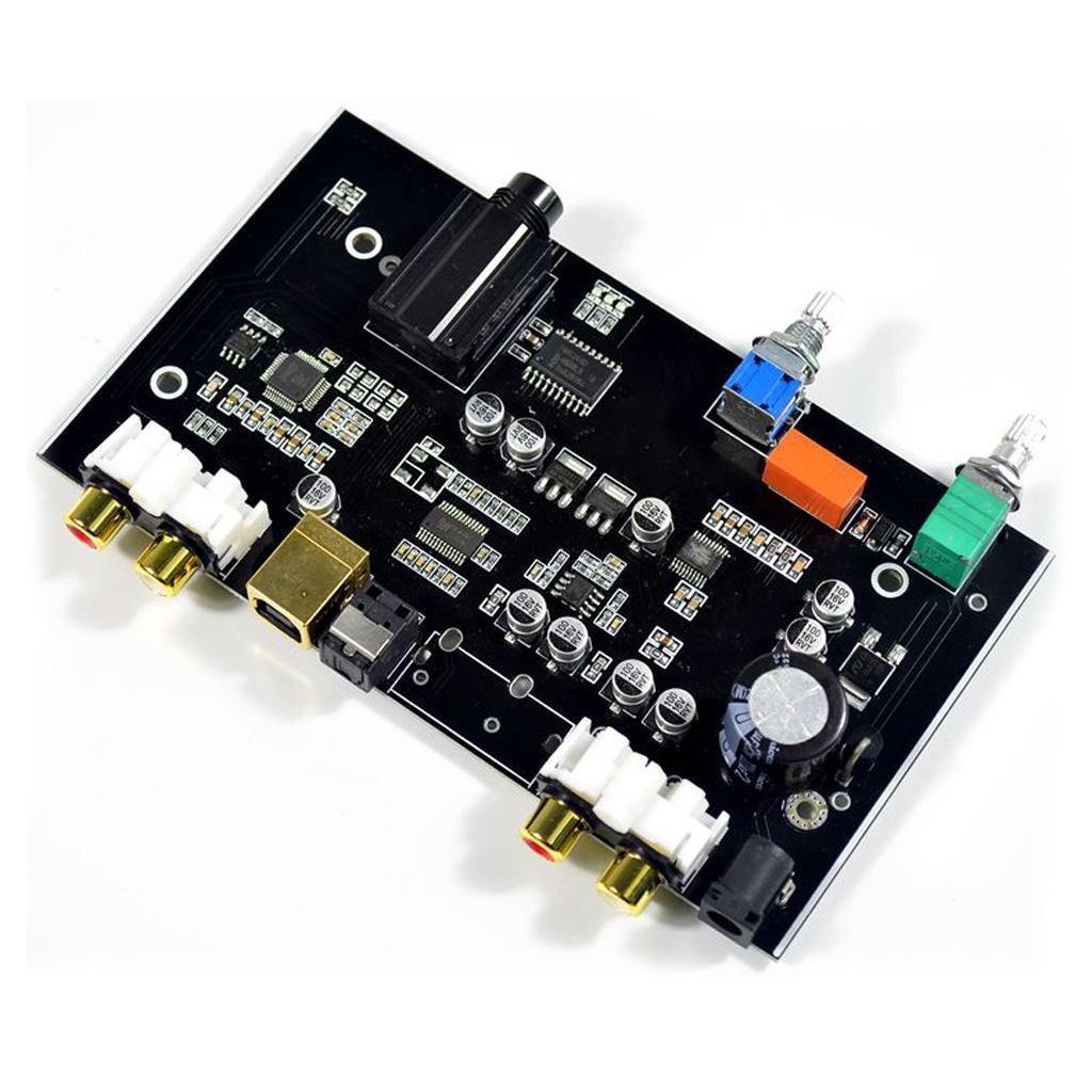 2X DC 12V Optical Coaxial USB Input Decoder HiFi Audio Amplifier Board Module