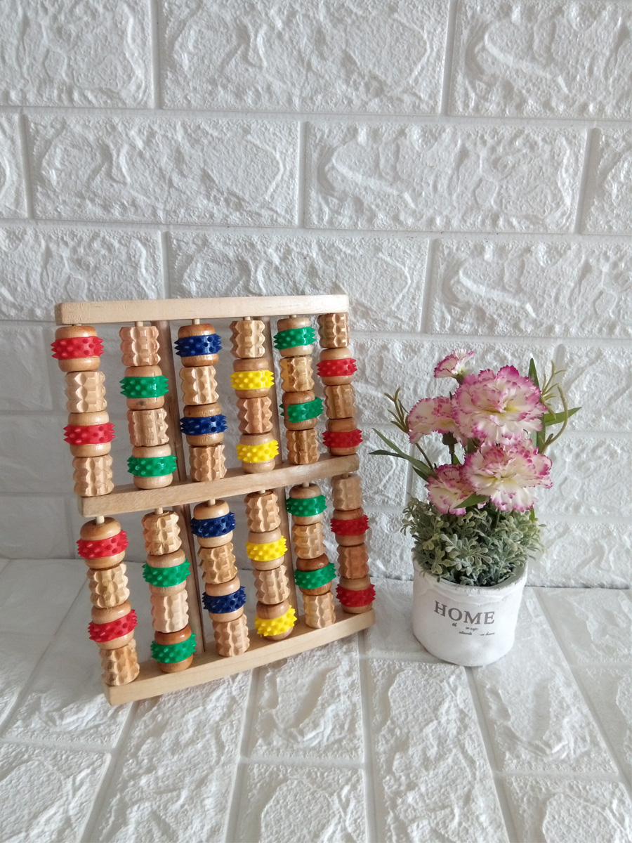 BÀN MASSAGE CHÂN, LĂN CHÂN GỖ BỒ ĐỀ LOẠI 21CMX25CM MX21