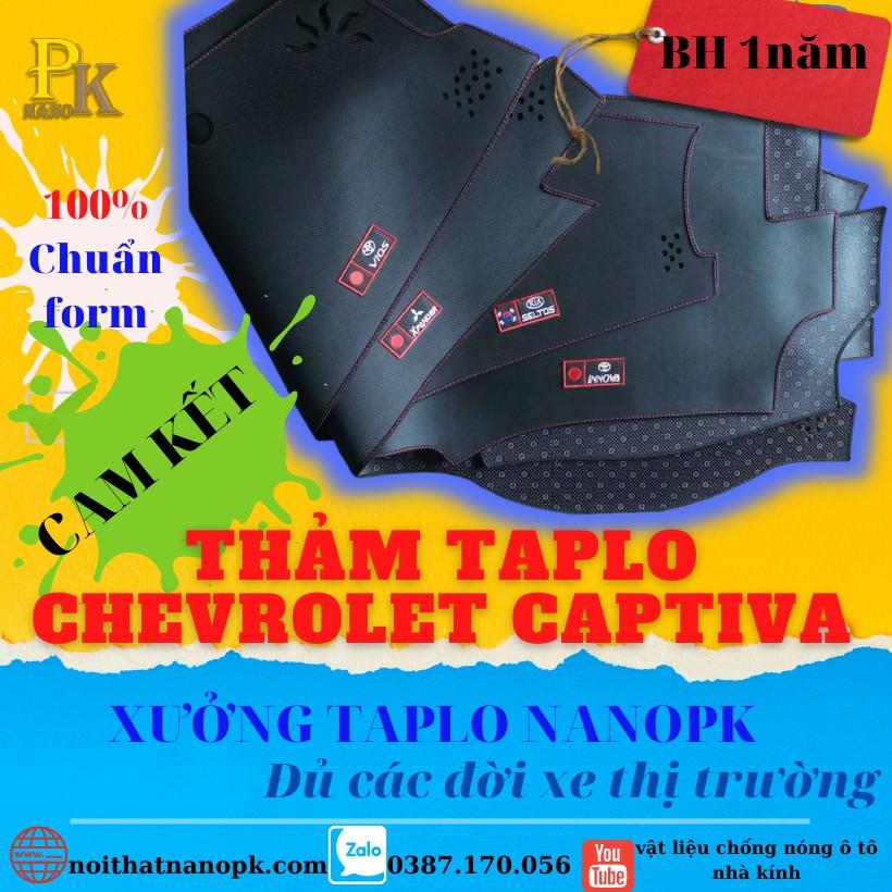 THẢM CHỐNG NÓNG TAPLO NHUNG MỊN 3 LỚP XE CHEVROLET CAPTIVA– CHUẨN FORM