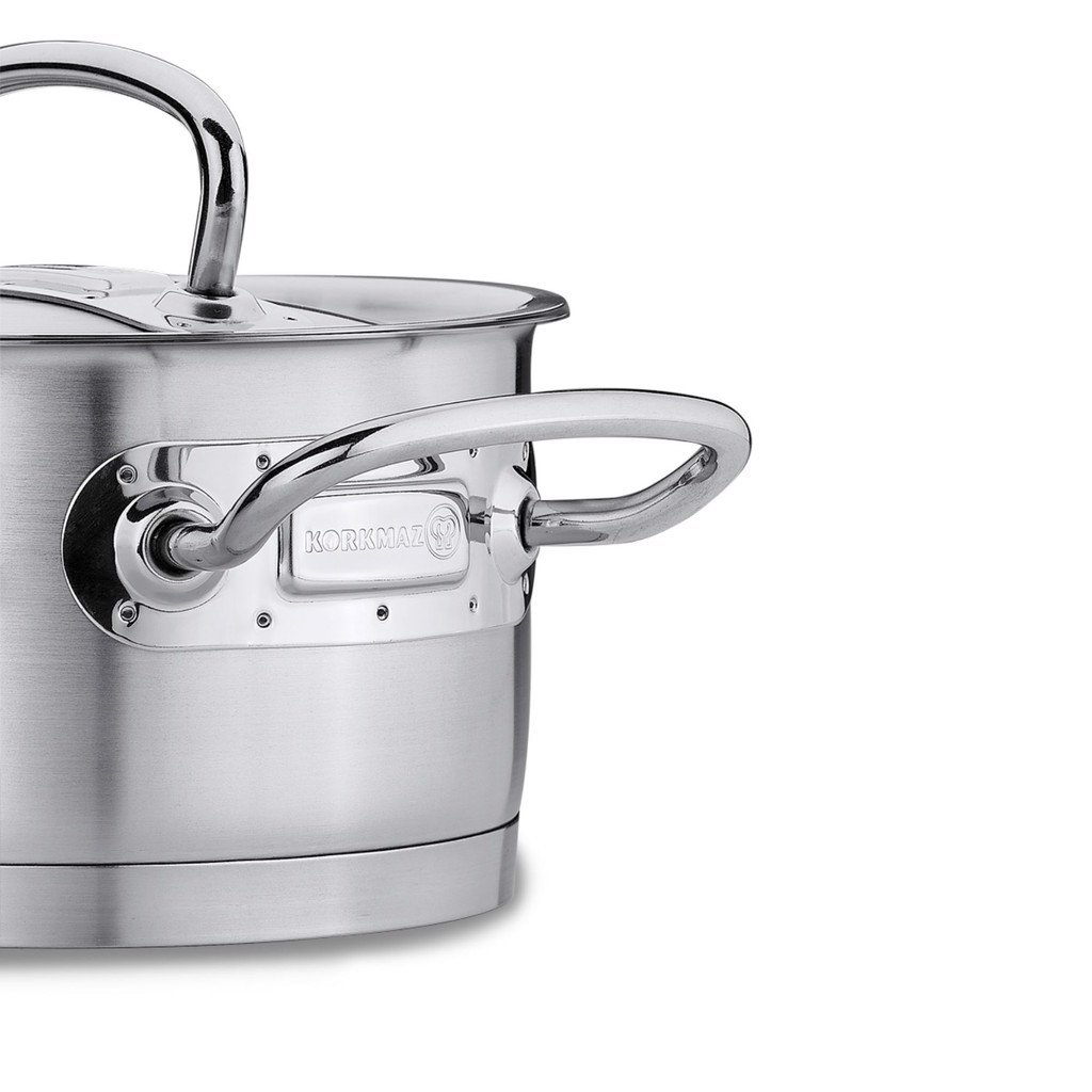 Nồi Inox Đáy Từ 4.5 Lít Nắp Inox Korkmaz Proline