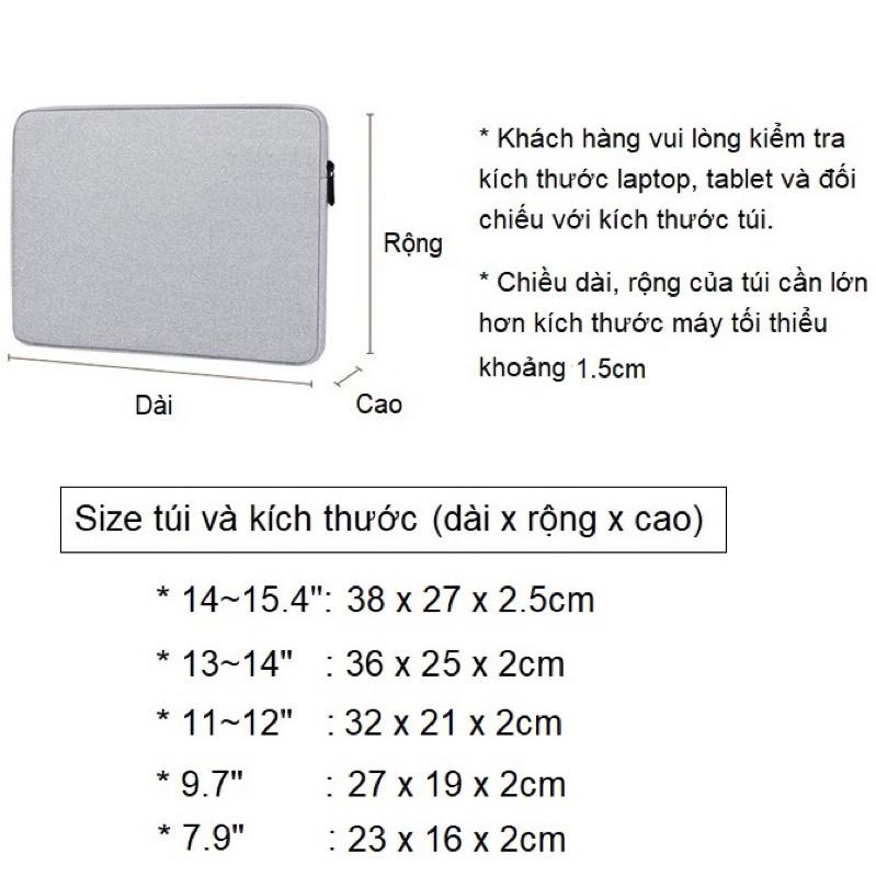Túi đựng chống sốc và chống nước cho macbook/laptop đủ size BUBM