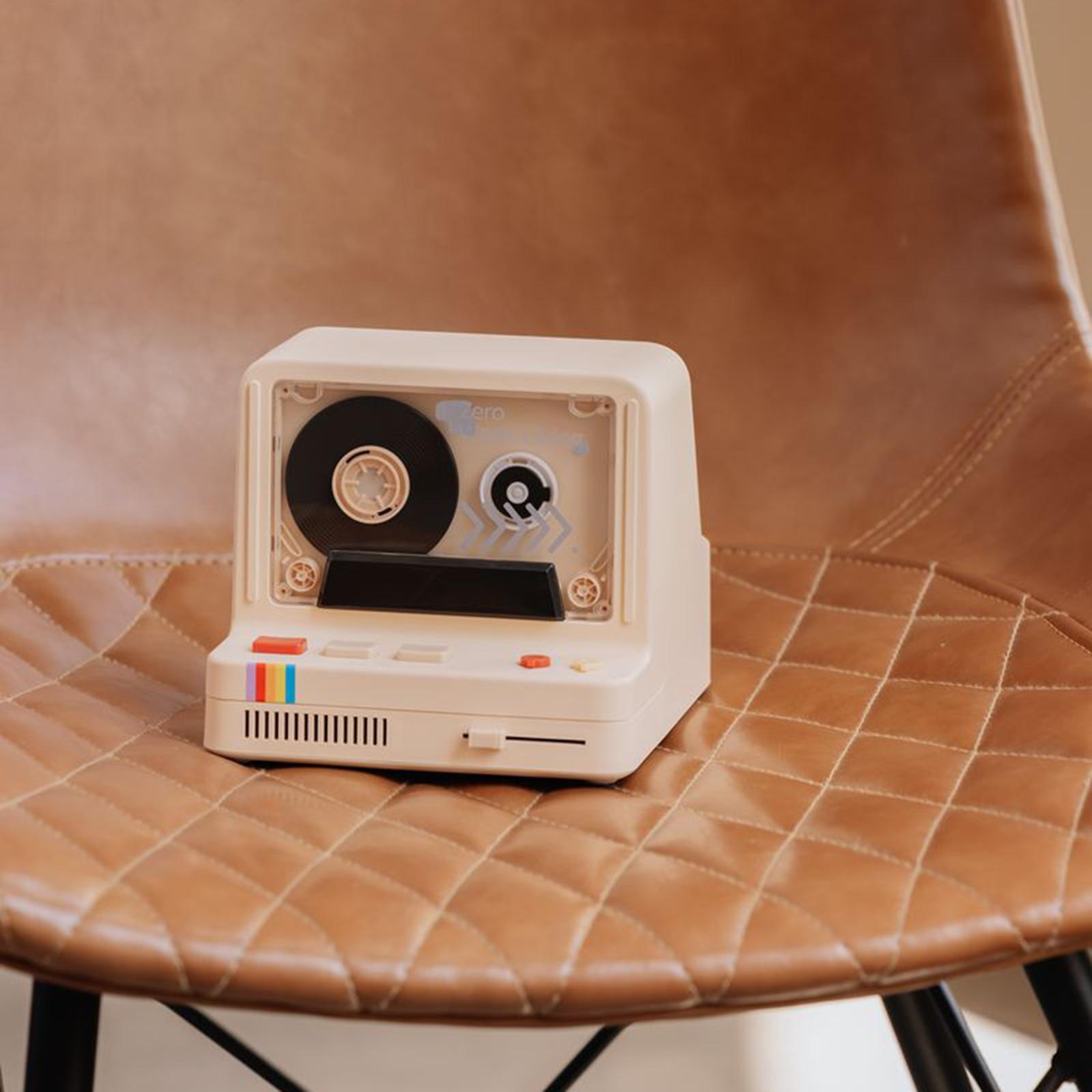 Bluetooth Wireless Speaker LED Night Light Smartphone White