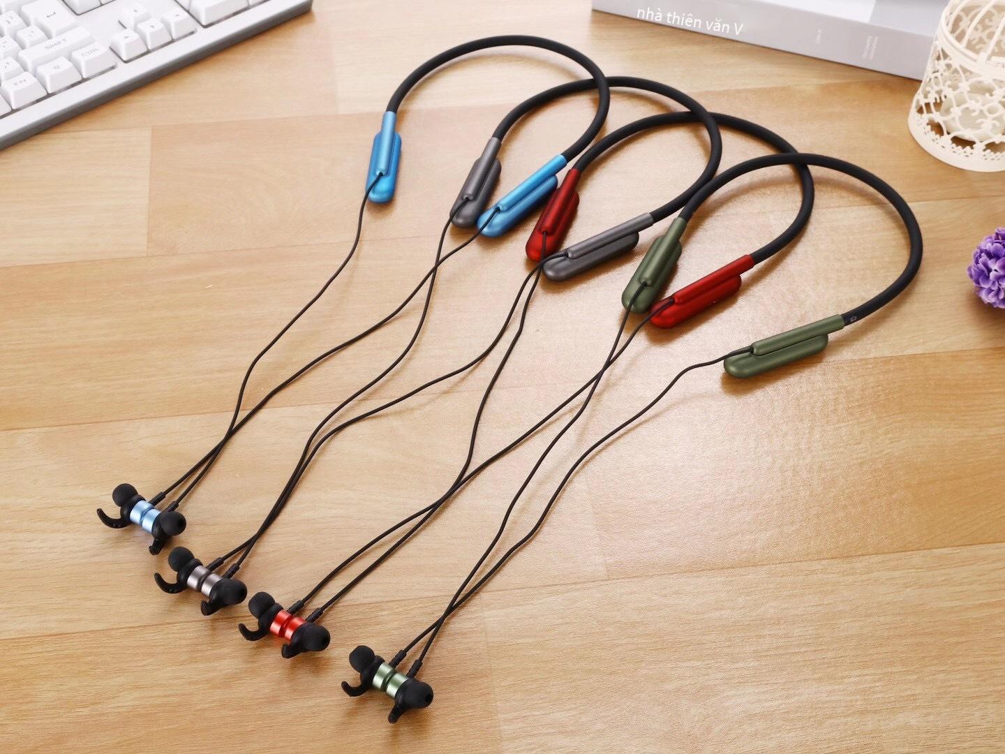 Phong cách mới nhất ANT-01 Tai nghe Bluetooth đeo cổ công suất chờ siêu dài 5.0 tai nghe siêu trầm gọi nhạc thể thao điện tử