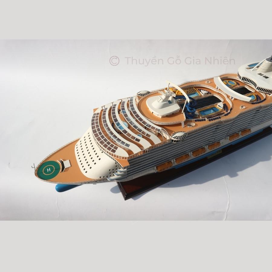 Mô Hình Thuyền Gỗ Trang Trí Phong Thủy Dạng Thuyền Du Lịch HARMONY OF THE SEAS Chính Hãng, Hàng Xuất Khẩu Chất Lượng Cao
