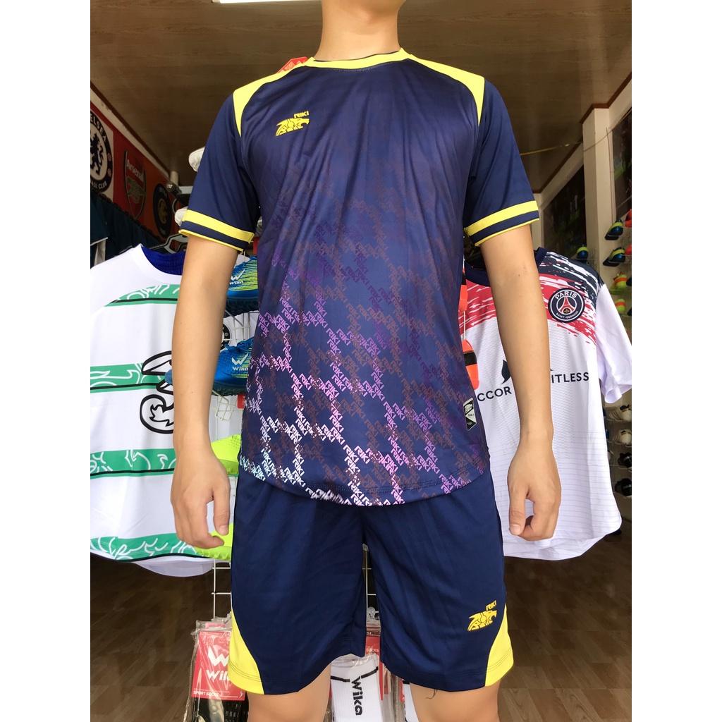 Mẫu quần áo đá banh đá bóng chất vải gai lạnh cao cấp hàng Riki Crom 2022_2023