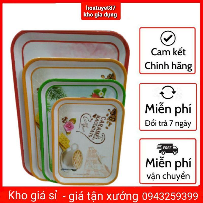 Khay phíp chữ nhật bê đồ ăn đủ cỡ