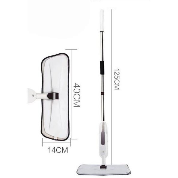 Cây lau nhà thông minh - Chổi lau sàn nhà kèm bình xịt phun sương đầu xoay 360 độ lau dọn dễ dàng 2 trong 1