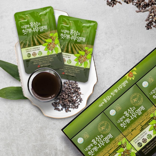 Combo 2 hộp 30 gói Bổ Gan Hồng Sâm Hàn Quốc Daedong giúp mát gan, giải độc gan, tốt cho người nóng trong, hay uống rượu bia