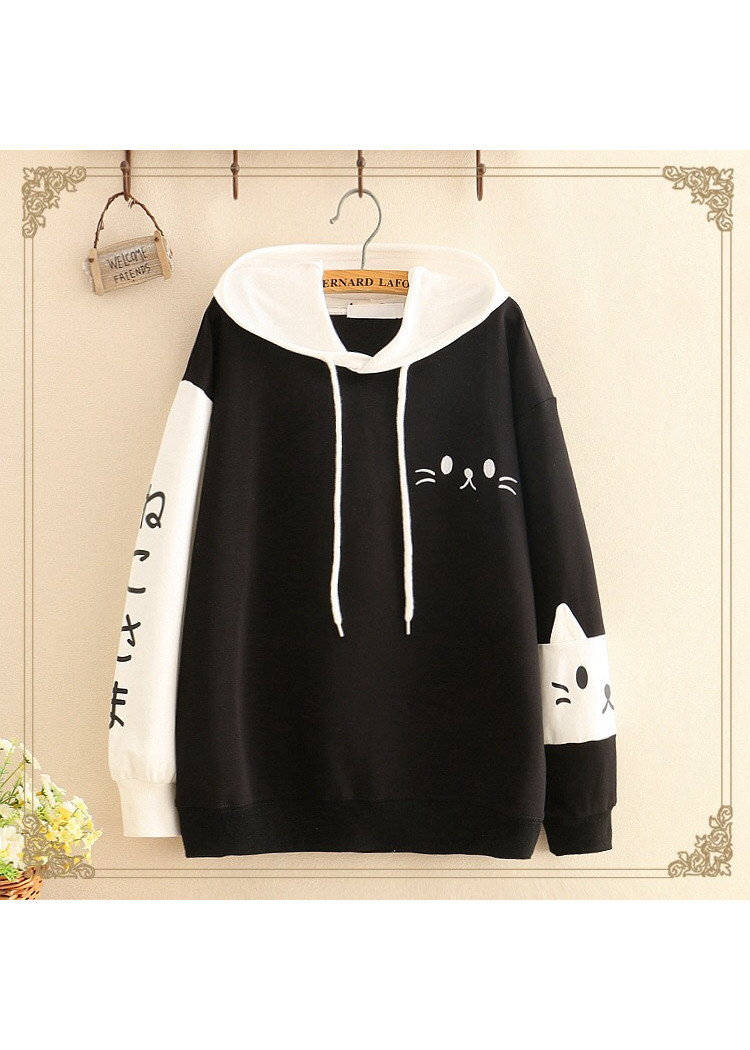 áo hoodie nỉ mèo xinh độc đáo