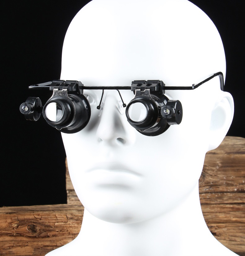 Kính lúp đeo mắt 20x-16mm đọc sách báo cho người già, người cận thị cao cấp version1