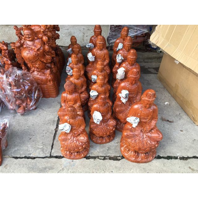 Tượng Mẹ quan âm gỗ hương nguyên khối cao 50 cm