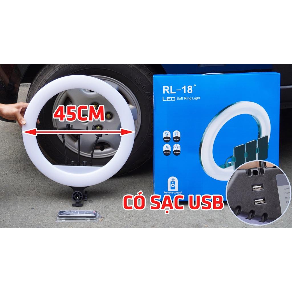 CTY MT ĐÈN LIVE STREAM CHỤP HÌNH SẢN PHẢM MAKE UP - QUAY TIKTOK - 3 KẸP/ CÓ GƯƠNG 45CM(BH 12T)