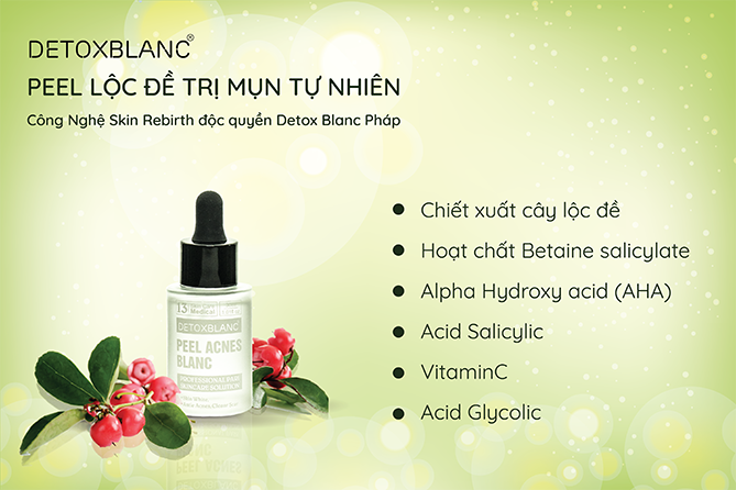 Peel Acnes Blanc Thương Hiệu Detox Blanc (Pháp) – Giúp Ngừa Mụn, Giảm Mụn Và Làm Trắng Da Hiệu Quả 11