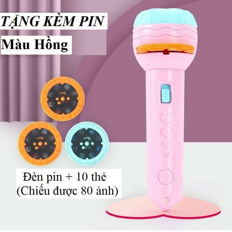 Đèn pin chiếu hình, đèn pin chiếu bóng full bộ 80 hình cho bé thoả thích khám phá