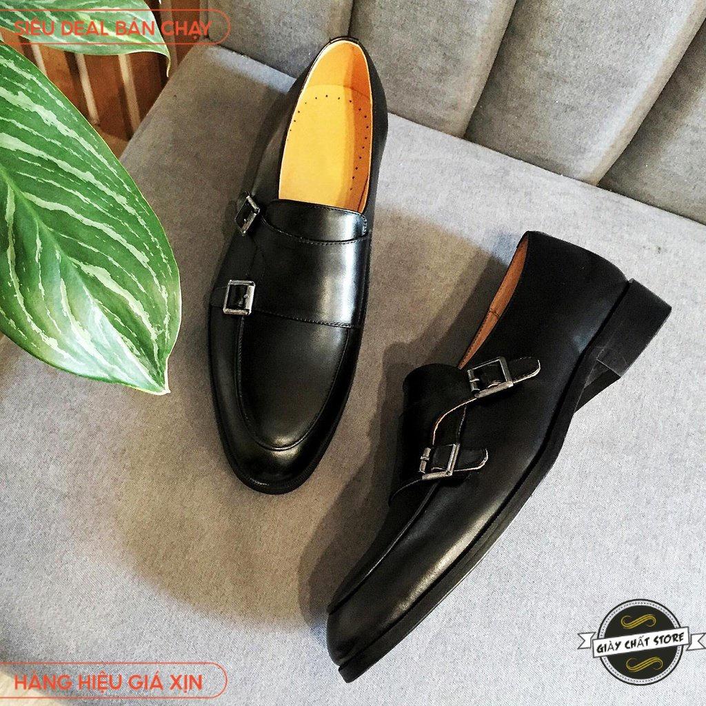 Giày Lười 2 Khóa Nam Da Pu M600 Trẻ Trung Cao Cấp
