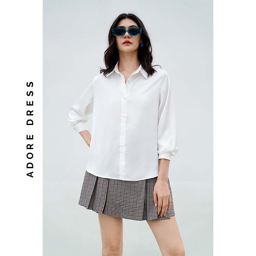 Áo sơ mi lụa basic 3 màu 2SH0095 ADORE DRESS