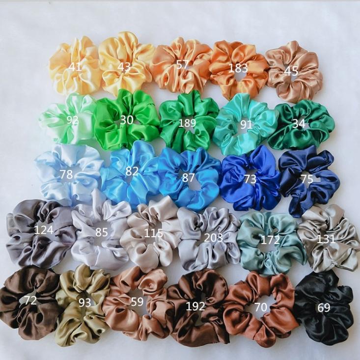 Dây buộc tóc Scrunchies Satin sang mịn HD48 (Ib số trên hình)