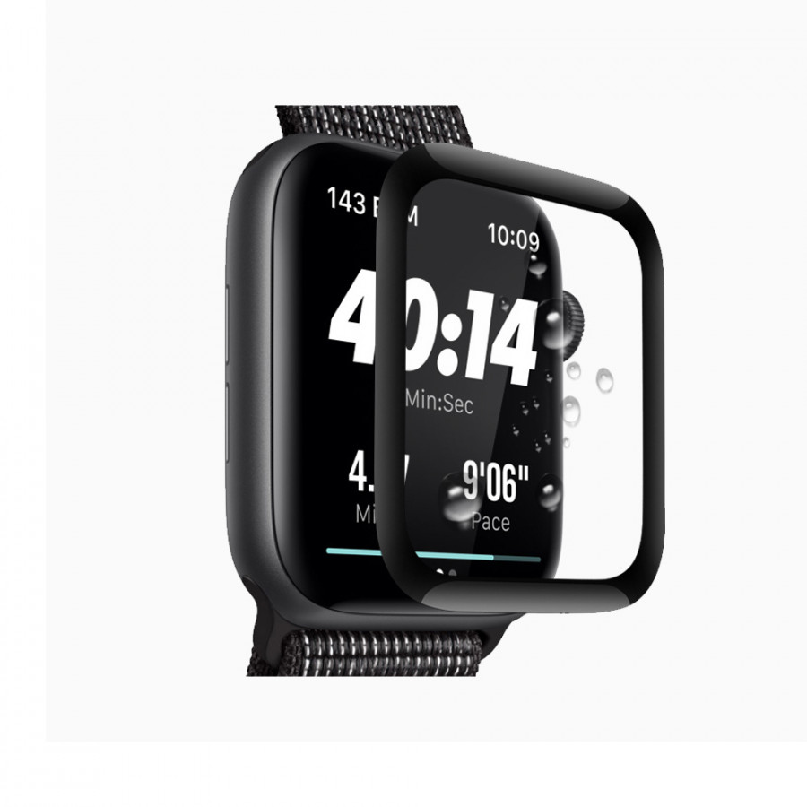 Miếng dán kính cường lực Full 4D cho Apple Watch 44mm hiệu Coteetci (Vát mỏng 2.5D, độ nét HD, phủ Nano) - Hàng chính hãng