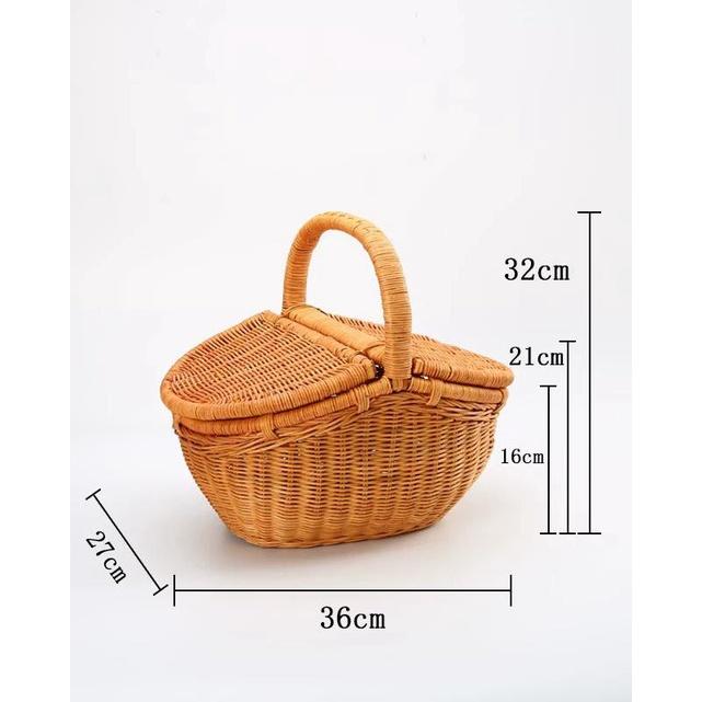 Giỏ mây Picnic R5505 - Màu tự nhiên - Mang lại cảm giác thân thiện, trang nhã