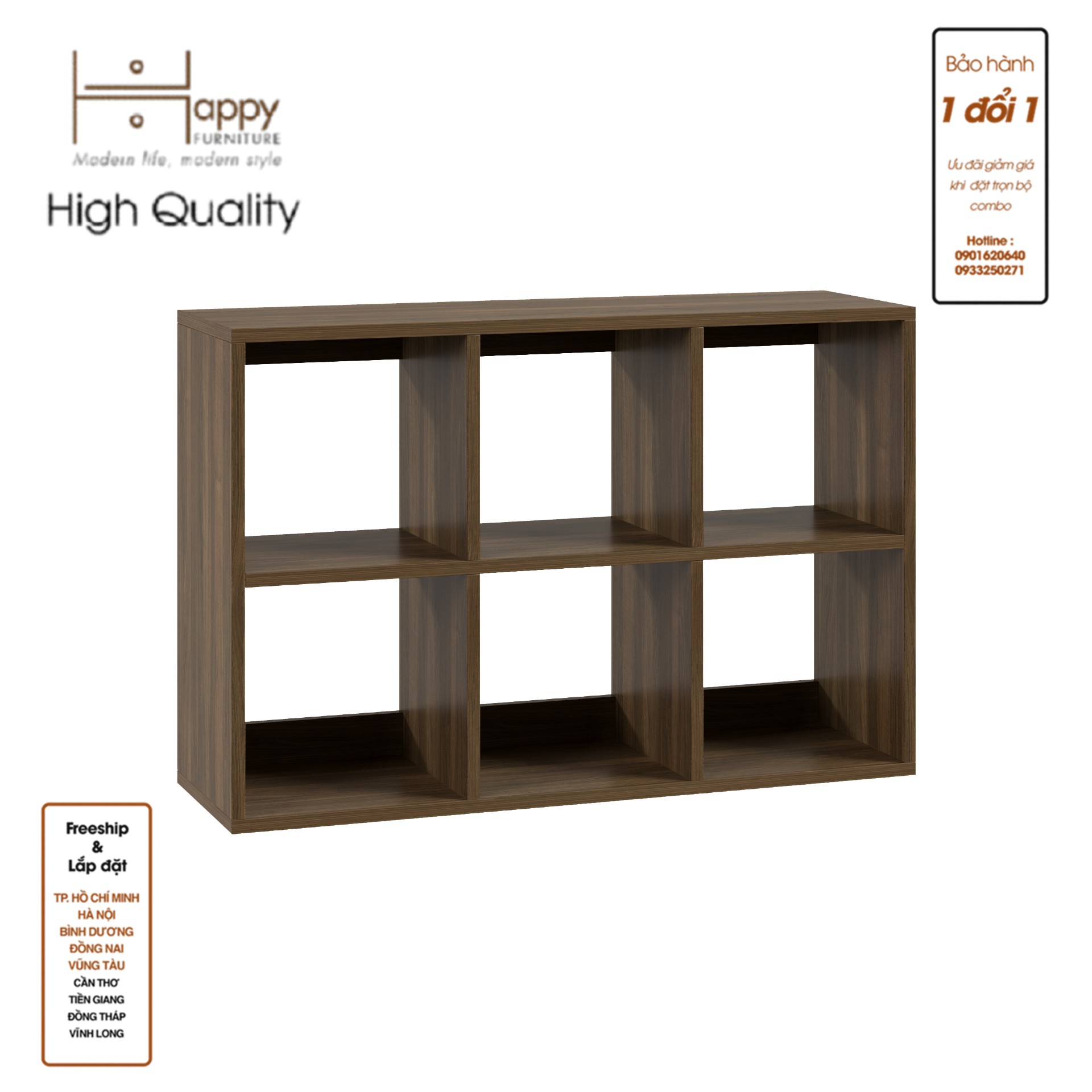 [Happy Home Furniture] ZANE , Kệ sách 2x3, 90cm x 28cm x 60cm ( DxRxC), KSA_037