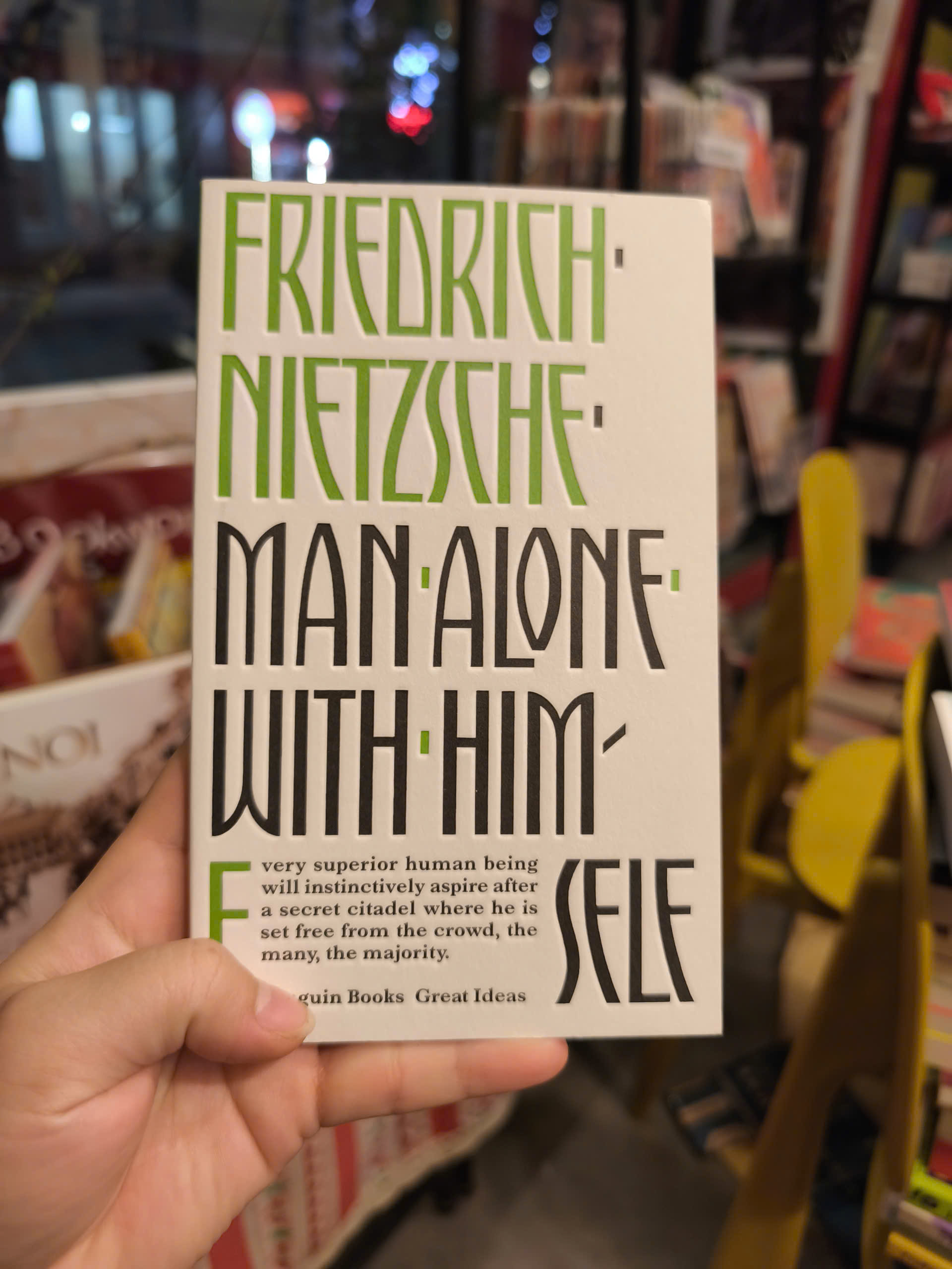Sách - Man Alone with Himself by Friedrich Nietzsche (Penguin Great Ideas)