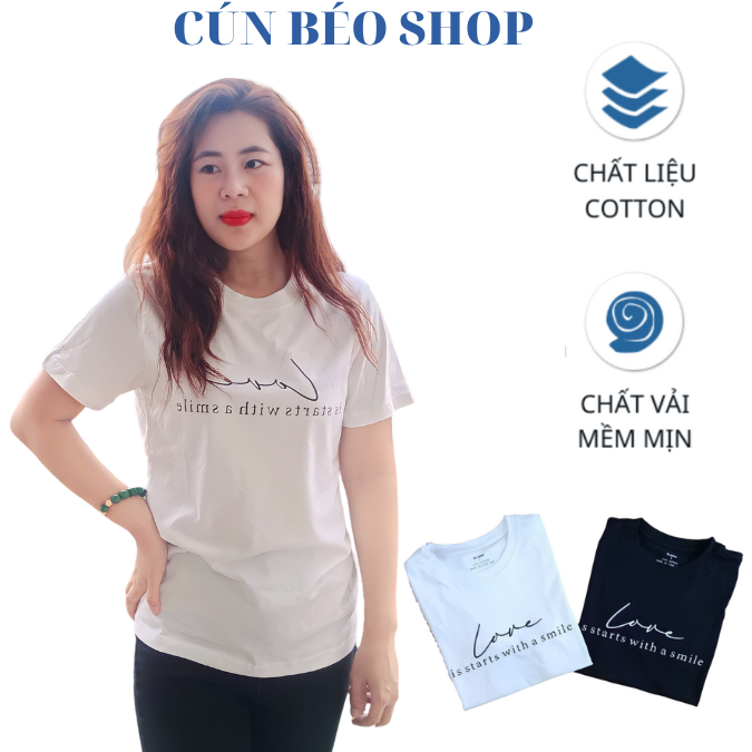 Áo Thun Nữ Đẹp Hàng Cao Cấp , Chất Liệu Thun Cotton 100%, Chất Dày Mịn Thoáng Mát, Thấm Hút Mồ Hôi Tốt, Màu Trắng - Đen, Mã LO1109001