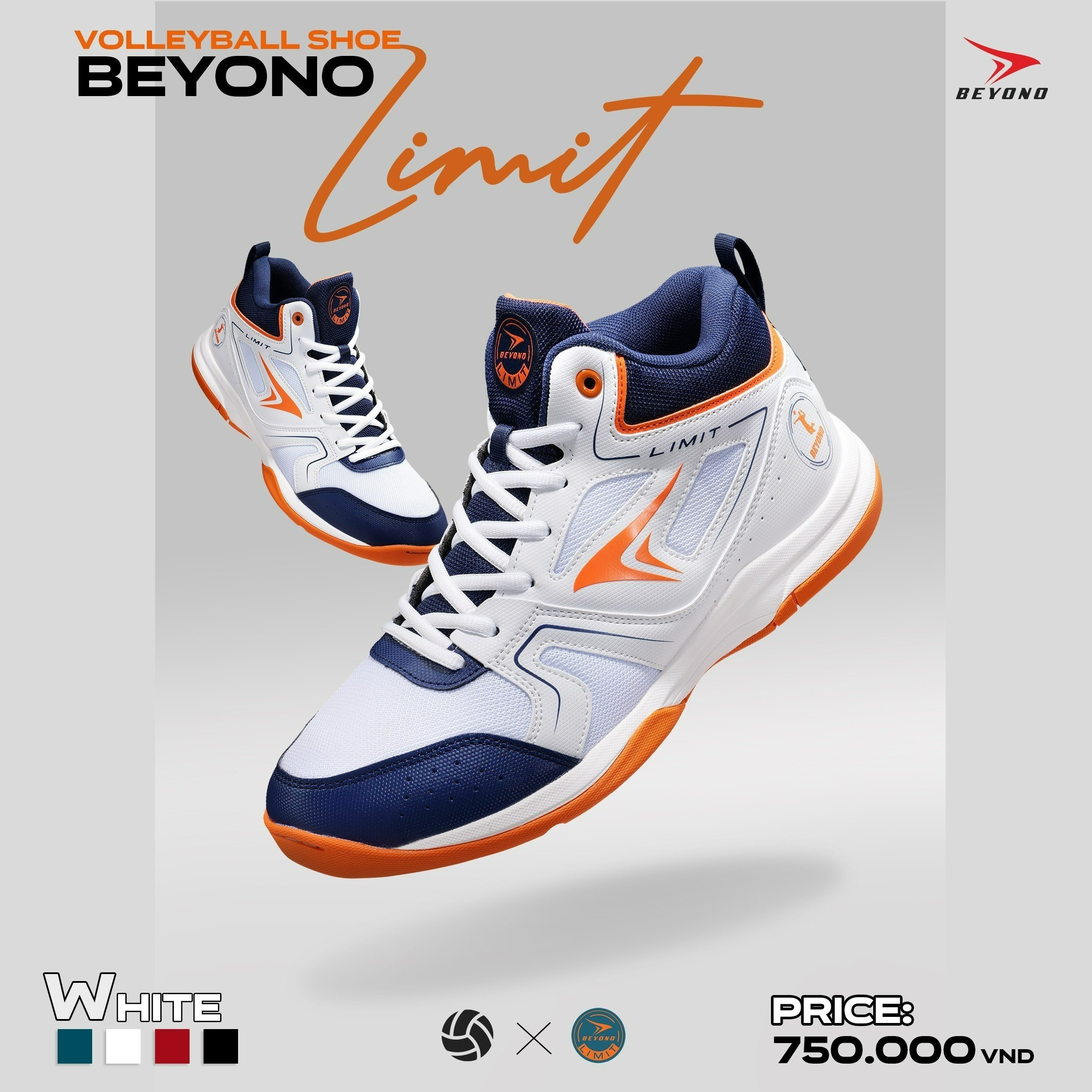 Giày bóng chuyền Beyono Limit mẫu mới - hàng công ty