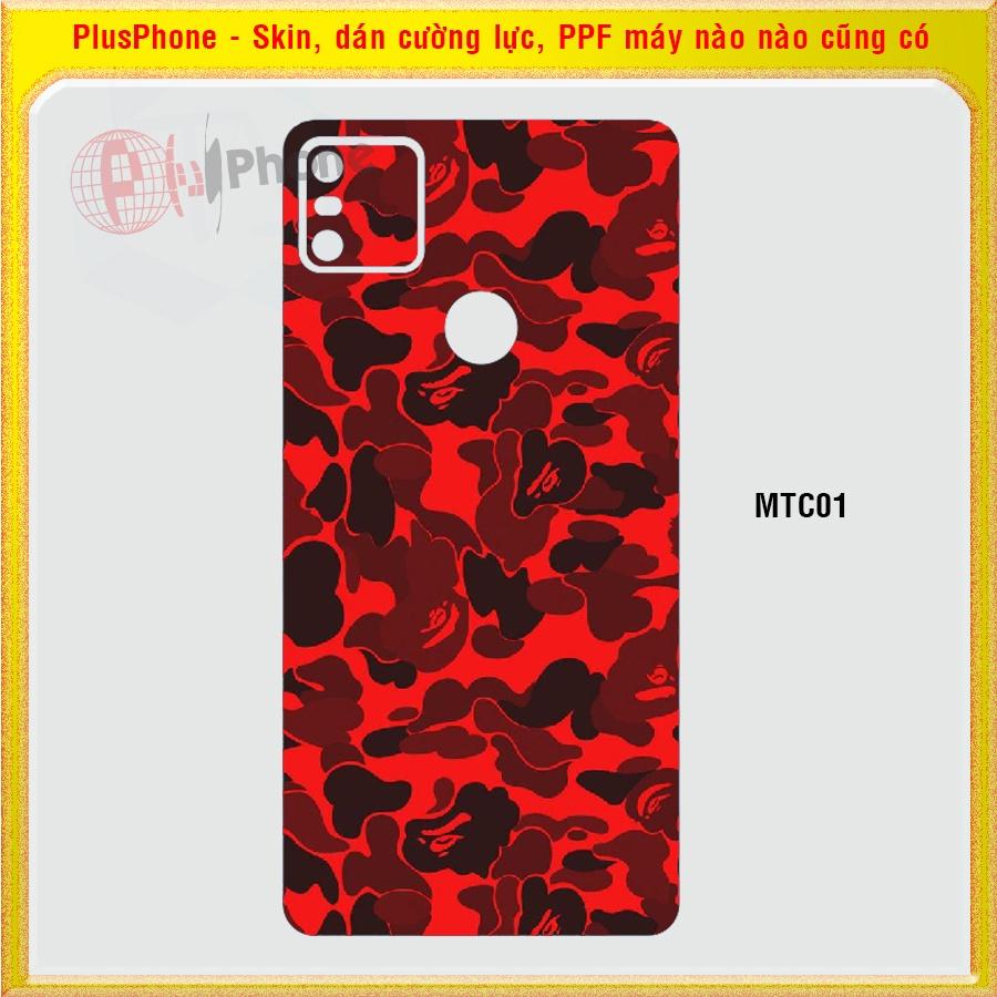 Dán Skin mặt sau cho Bphone 3, 3 Pro, Bphone B86, B86s mẫu Thom Browne, matrix camo