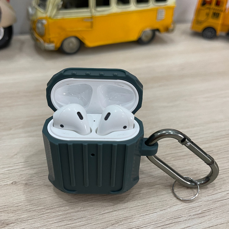 Case Chống Sốc Bảo Vệ 360 Độ Cho Airpods 1 / Airpods 2 - Màu Xanh Rêu