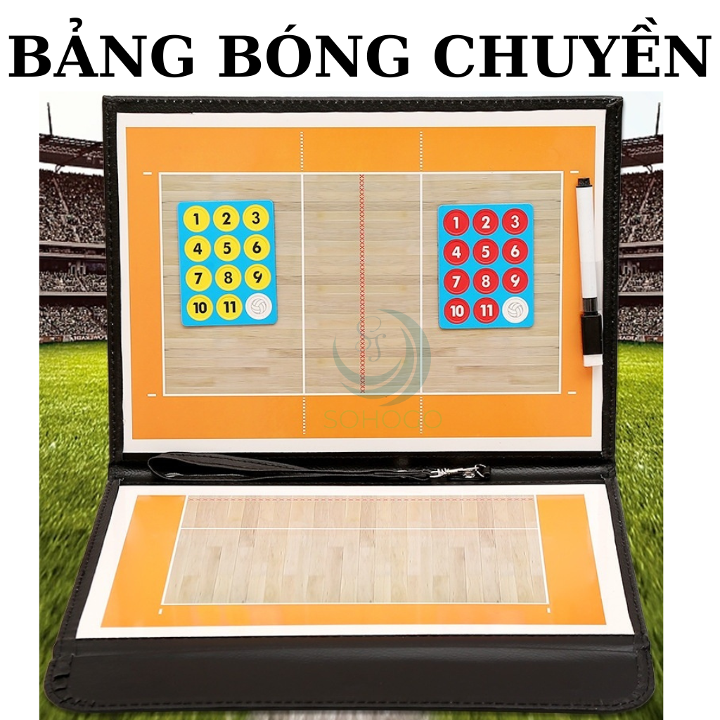 Bảng Chiến Thuật Thể Thao Đa Năng – Bóng Đá, Bóng Rổ, Bóng Chuyền (kèm nam châm &amp; bút dạ)