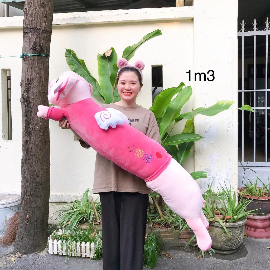 Gối ôm Heo má tim chất miniso mềm mịn - hàng xuất - đủ size - hình thực tế